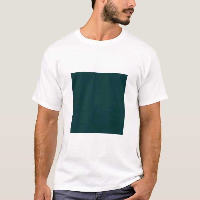 T-shirt Carré simple - Vert foncé (Devant)