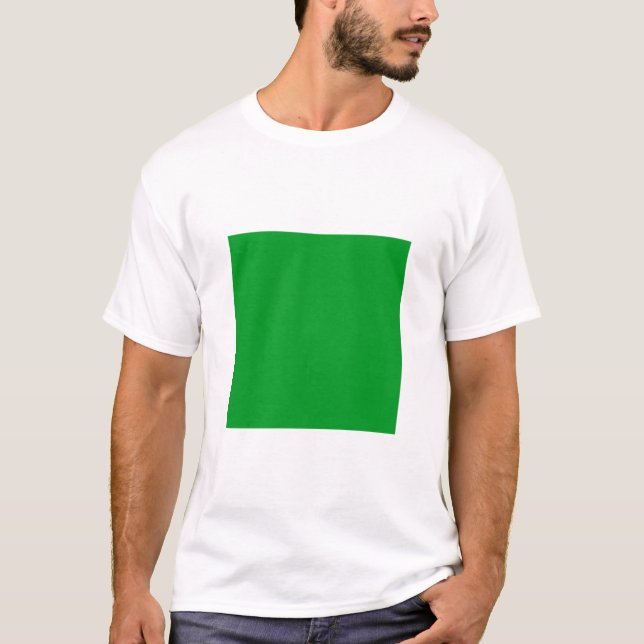 T-shirt Carré simple - Vert herbe (Devant)