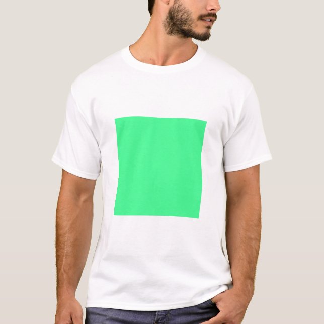 T-shirt Carré simple - Vert menthe (Devant)