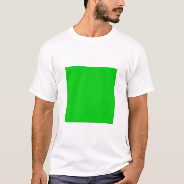 T-shirt Carré simple - Vert printemps (Devant)