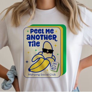 T-shirt Carreau de Jeu Mahjong Banane