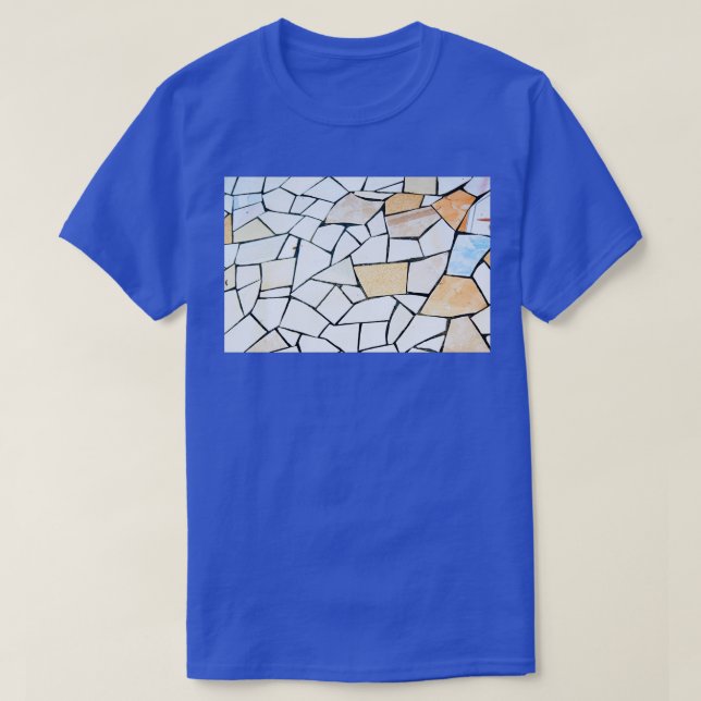 T-shirt Carreaux cassés poterie naturelle amp chips de pie (Design devant)