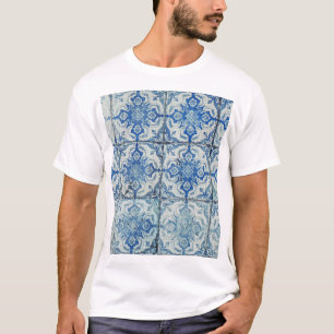 T-shirt Carreaux portugais Vintages Motif - Azulejo