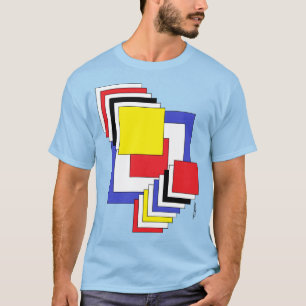 T-shirt Carrés Abstraits