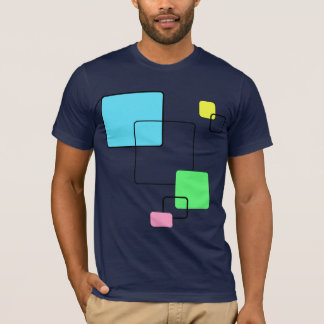 T-shirt Carrés au néon