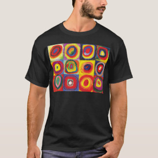T-shirt Carrés avec cercles concentrés Hiroaki Takahashi