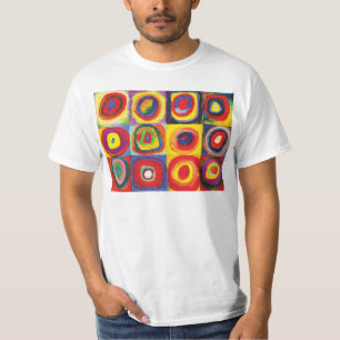 T-shirt Carrés avec cercles concentrés Hiroaki Takahashi