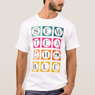 T-shirt Carrés colorés enseivables