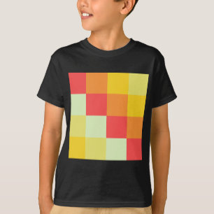T-shirt Carrés couleur