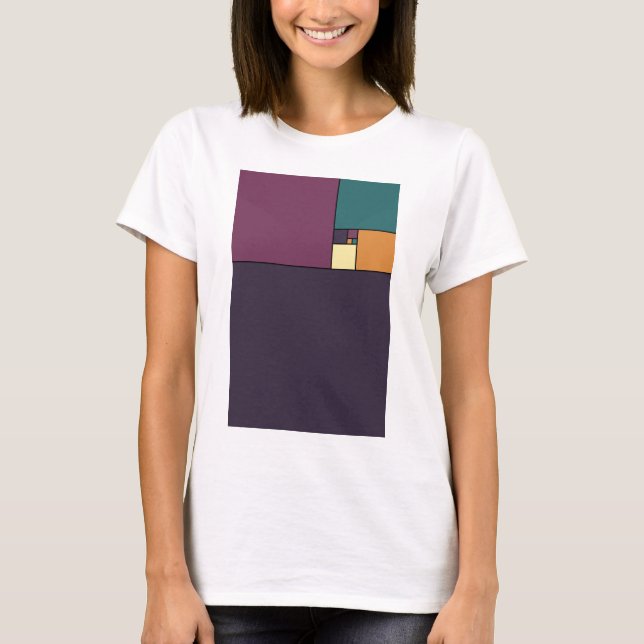 T-shirt Carrés d'or de rapport (Devant)