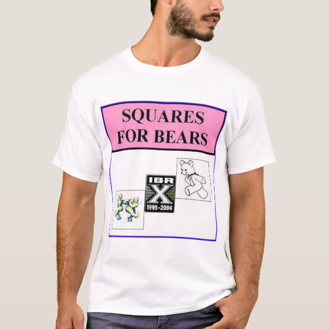 T-shirt carrés pour des ours (Devant)