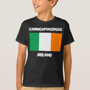 T-shirt Carrickmacross, Irlande avec des enfants au drapea