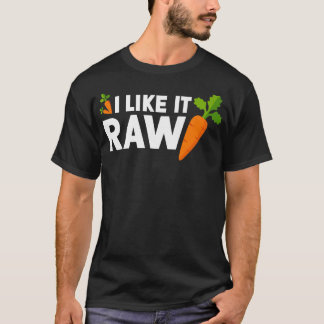 T-shirt Carrot Lover Raw Food Mater Funny Vegan Végétarien