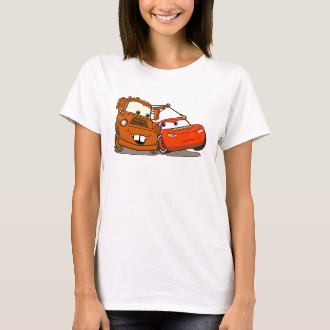 T-shirt Cars Lightning McQueen and Mater Disney (Devant)