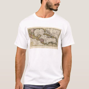 T-shirt Carte 1790 des Antilles par Dilly et Robinson