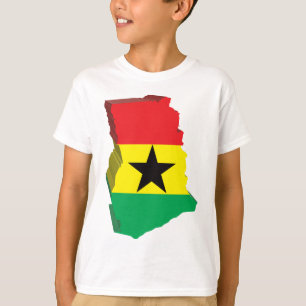 T-shirt carte 3D du Ghana