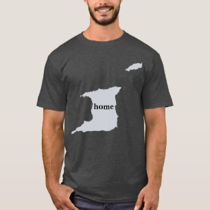 T-shirt Carte à la maison du Trinidad-et-Tobago