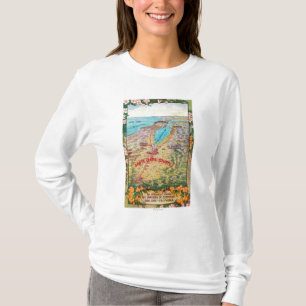 T-shirt Carte aérienne du comté de Santa Clara