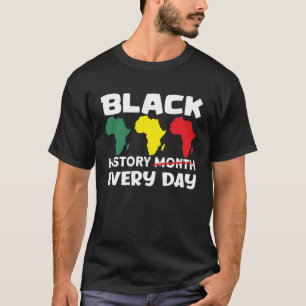 T-shirt Carte Africaine Black History Mois 1