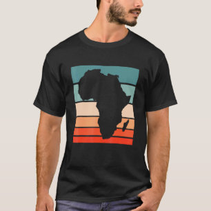 T-shirt Carte Africaine Continent Pour La Fierté Africaine