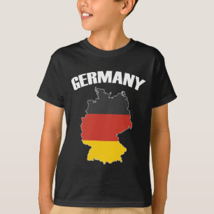 T-shirt Carte Allemagne - Drapeau allemand - Deutschland T