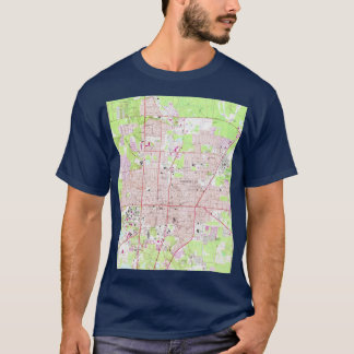 T-shirt Carte ancienne de Gainesville Floride 1966 format 