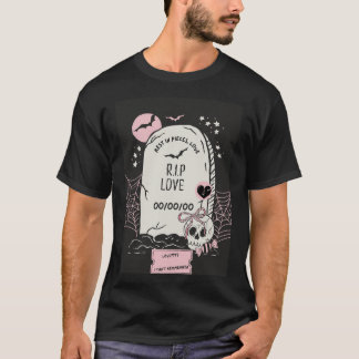 T-shirt Carte anti-Saint-Valentin drôle et fun R.I.P. Amou