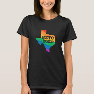 T-shirt Carte arc-en-ciel LGBT Beto 2022 Texas Beto Orourk