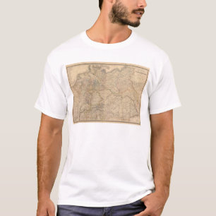 T-shirt Carte composée de l'Allemagne