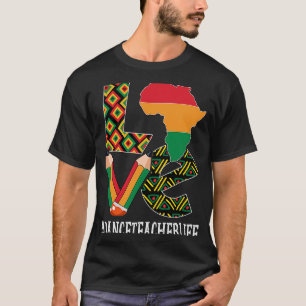 T-shirt Carte d'amour de l'enseignant de danse Africain-Am