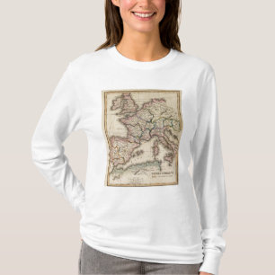 T-shirt Carte d'atlas de l'Europe