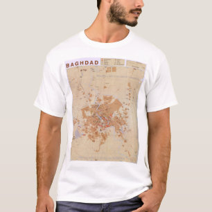 T-shirt Carte de Bagdad, Irak (2003)