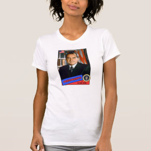 T-shirt Carte de base-ball de Richard Nixon