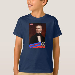 T-shirt Carte de baseball de James K. Polk
