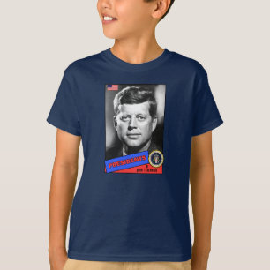 T-shirt Carte de baseball de John F. Kennedy