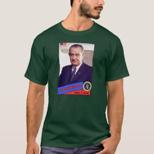 T-shirt Carte de baseball de Lyndon B. Johnson