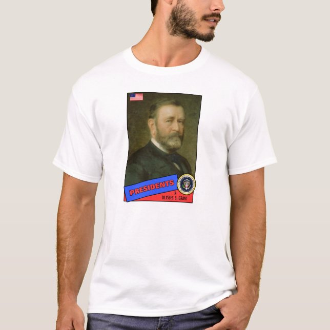 T-shirt Carte de baseball Ulysses S. Grant (Devant)