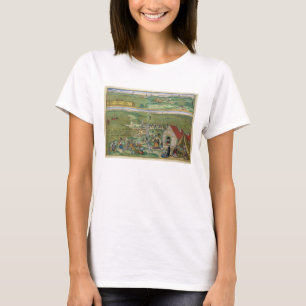 T-shirt Carte de Cadix, de "Civitates Orbis Terrarum" par