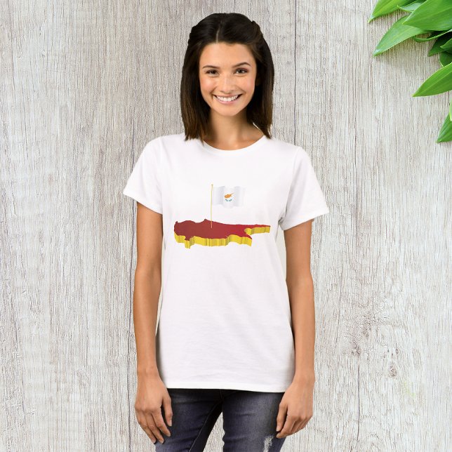 T-shirt Carte de Chypre (Créateur téléchargé)