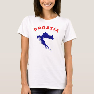 T-shirt Carte de Croatie