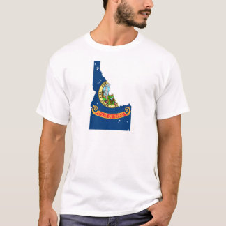 T-shirt Carte de drapeau de l'Idaho