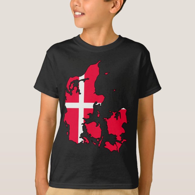 T-shirt carte de drapeau du signmark (Devant)