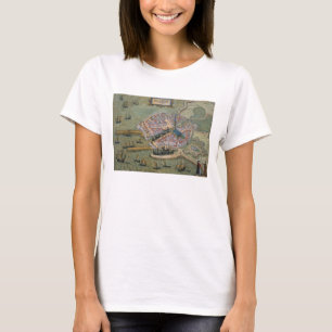 T-shirt Carte de Flissinga, de 'Civitates Orbis Terrarum