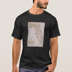 T-shirt Carte de Floride vintage (1923)