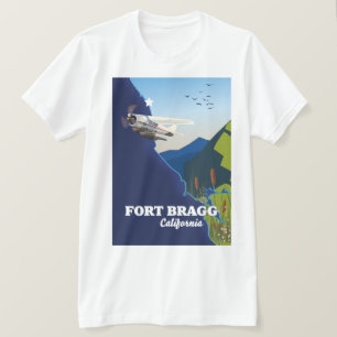 T-shirt Carte de Fort Bragg Californie