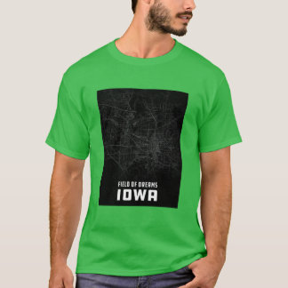 T-shirt Carte de Iowa City surdimensionnée