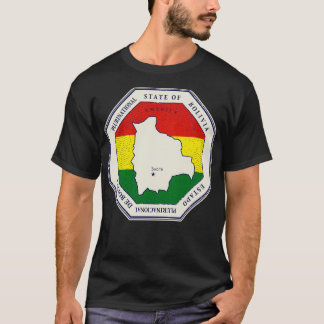T-shirt Carte de la Bolivie