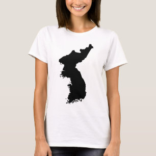 T-shirt Carte de la Corée