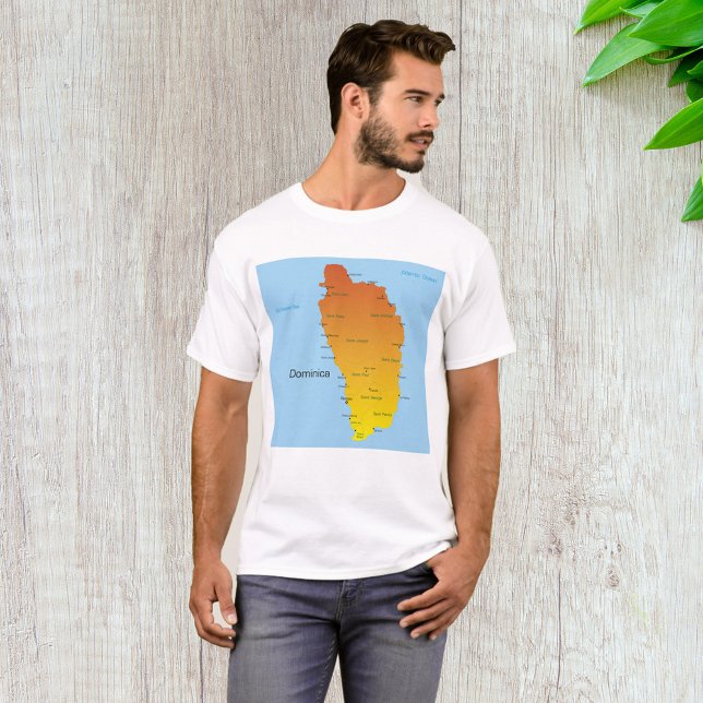 T-shirt Carte De La Dominique (Créateur téléchargé)