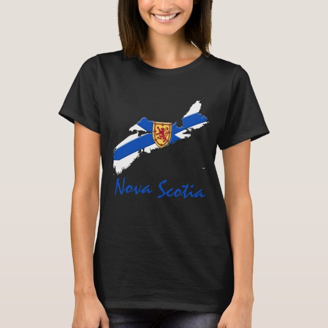 T-shirt Carte de la Nouvelle-Écosse (Devant)